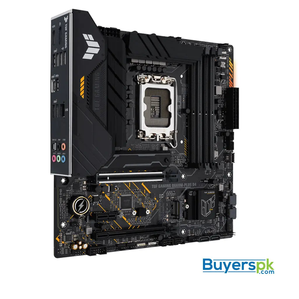 Asus Tuf Gaming B660m- plus D4 Intel Lga 1700 Micro Atx Ddr4 Motherboard - Price in Pakistan Asus Tuf Gaming B660m- plus D4 Intel Lga 1700 Micro Atx Ddr4 Motherboard - Price in Pakistan